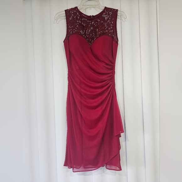 open lace back dress Center Slit Maxi Dress Medium / Black main image 1